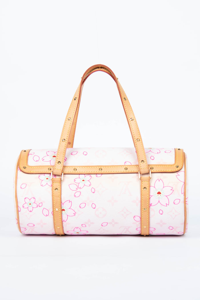 Louis Vuitton x Takashi Murakami Pink Cherry Blossom Monogram Papillon Bag