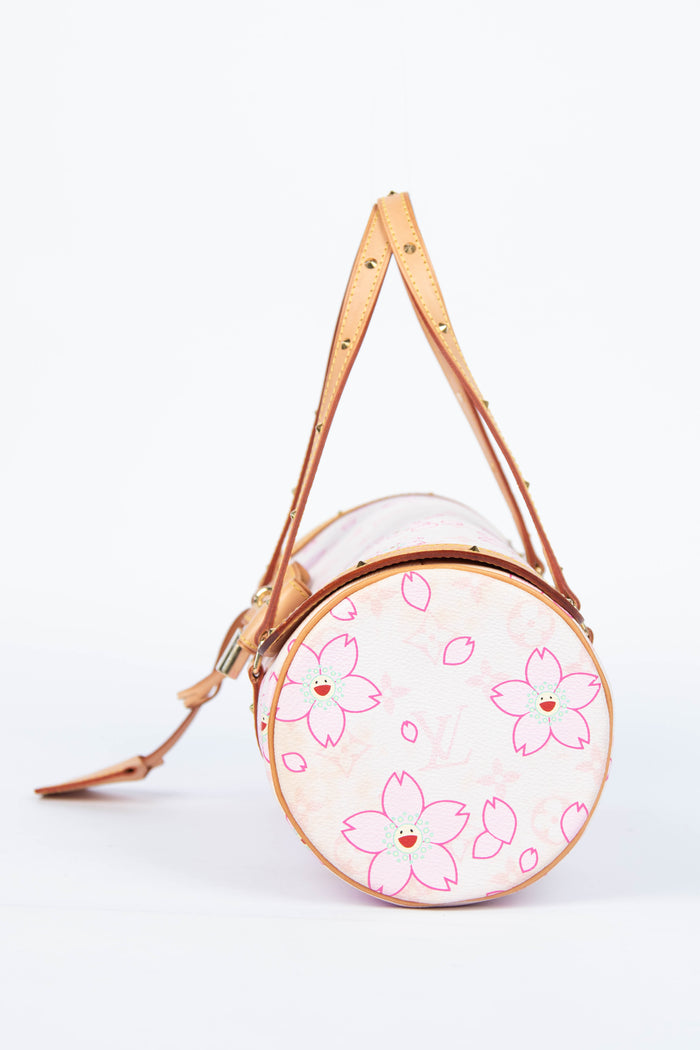 Louis Vuitton x Takashi Murakami Pink Cherry Blossom Monogram Papillon Bag