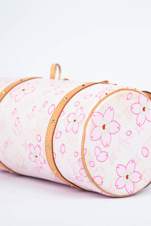 Louis Vuitton x Takashi Murakami Pink Cherry Blossom Monogram Papillon Bag
