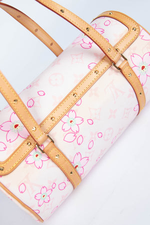 Louis Vuitton x Takashi Murakami Pink Cherry Blossom Monogram Papillon Bag