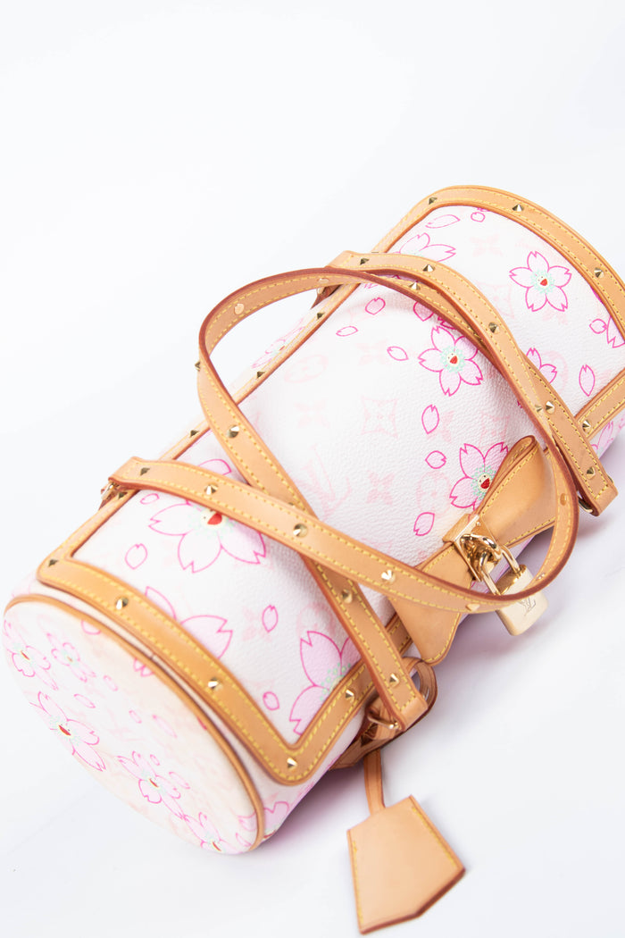 Louis Vuitton x Takashi Murakami Pink Cherry Blossom Monogram Papillon Bag