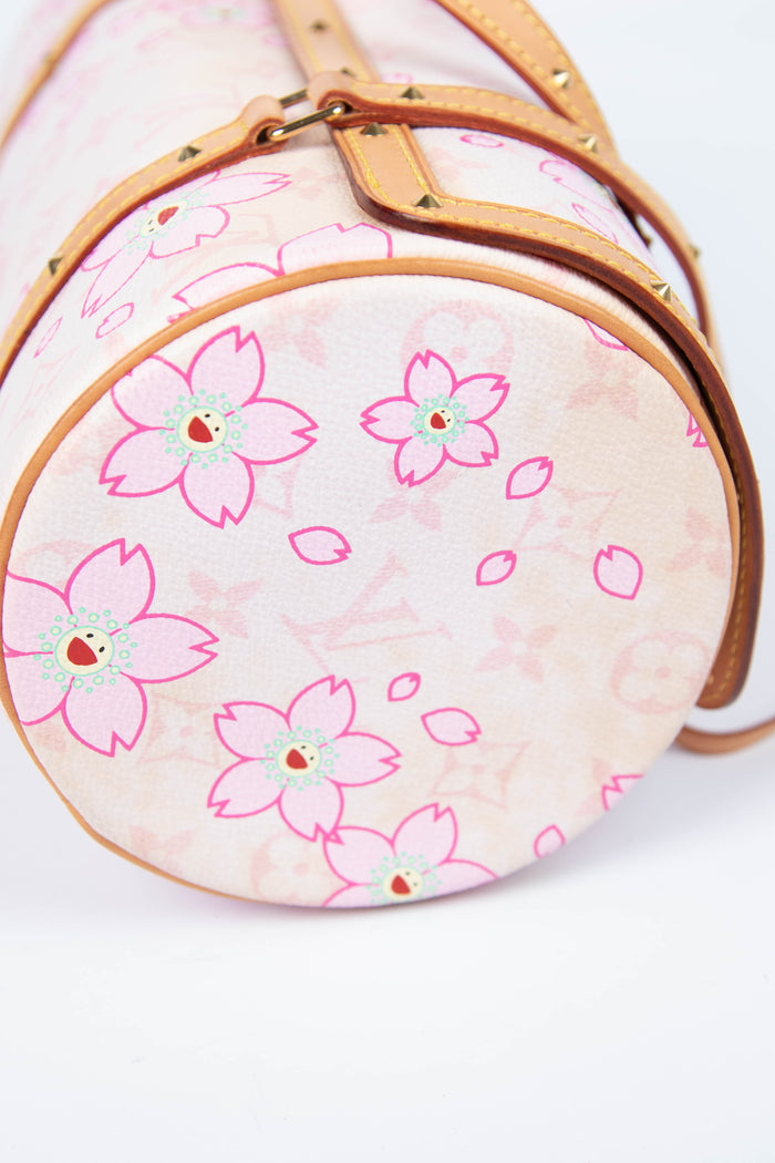 Louis Vuitton x Takashi Murakami Pink Cherry Blossom Monogram Papillon Bag