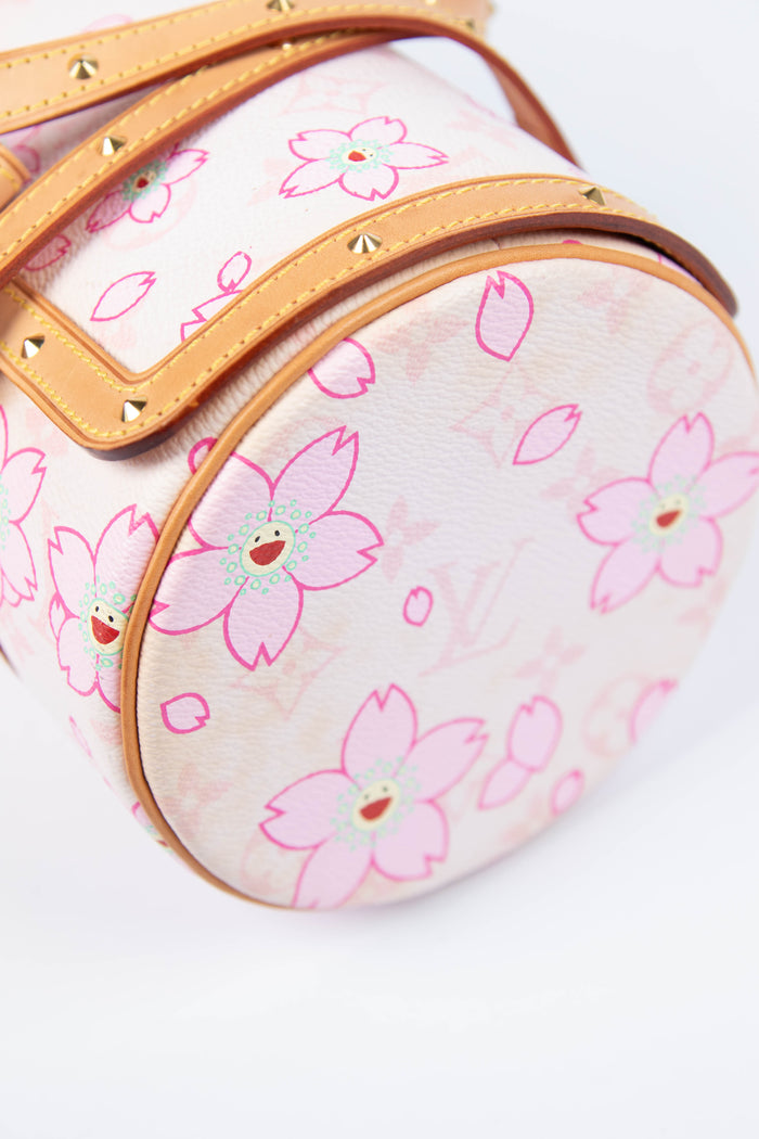 Louis Vuitton x Takashi Murakami Pink Cherry Blossom Monogram Papillon Bag