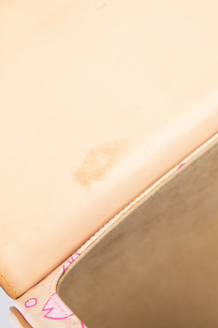 Louis Vuitton x Takashi Murakami Pink Cherry Blossom Monogram Papillon Bag