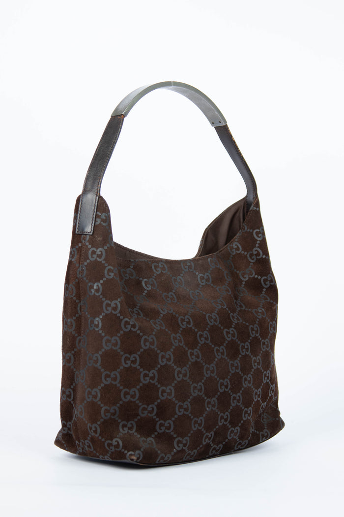 90s Gucci Tom Ford Brown Leather Shoulder Bag