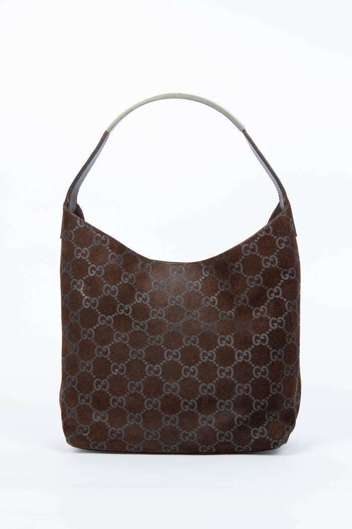 90s Gucci Tom Ford Brown Leather Shoulder Bag