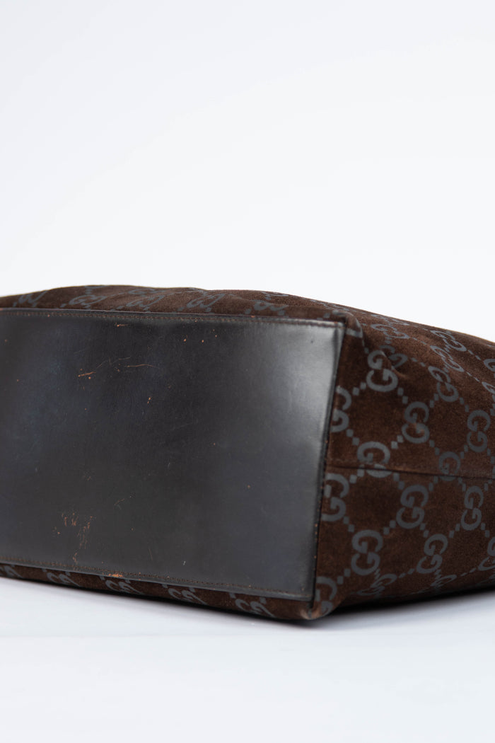 90s Gucci Tom Ford Brown Leather Shoulder Bag