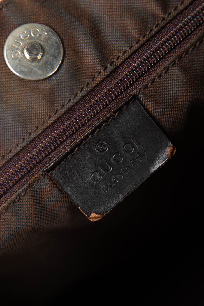 90s Gucci Tom Ford Brown Leather Shoulder Bag