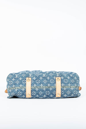 Vintage Louis Vuitton Neo Cabby Blue Denim Tote Bag