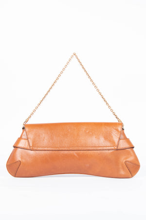 RARE Vintage Gucci Tan Grained Leather Horsebit Shoulder Bag