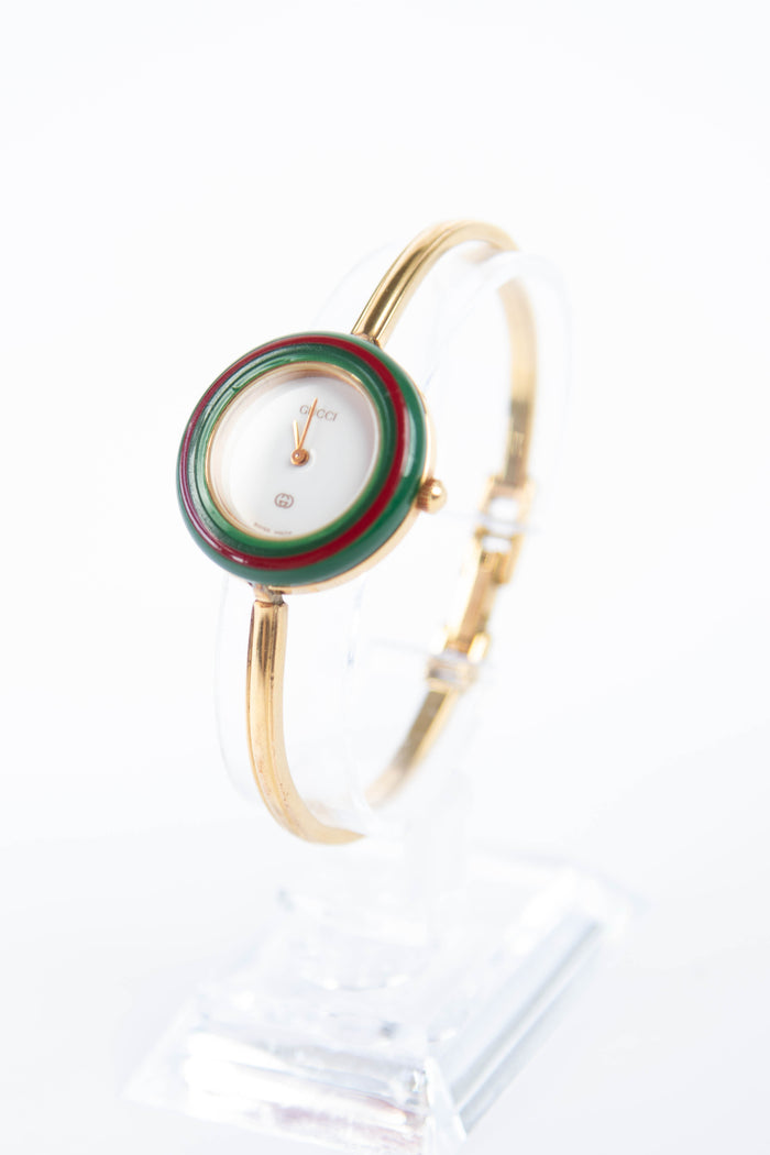 Vintage Gucci Gold Bezel Watch