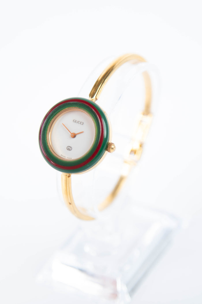 Vintage Gucci Gold Bezel Watch