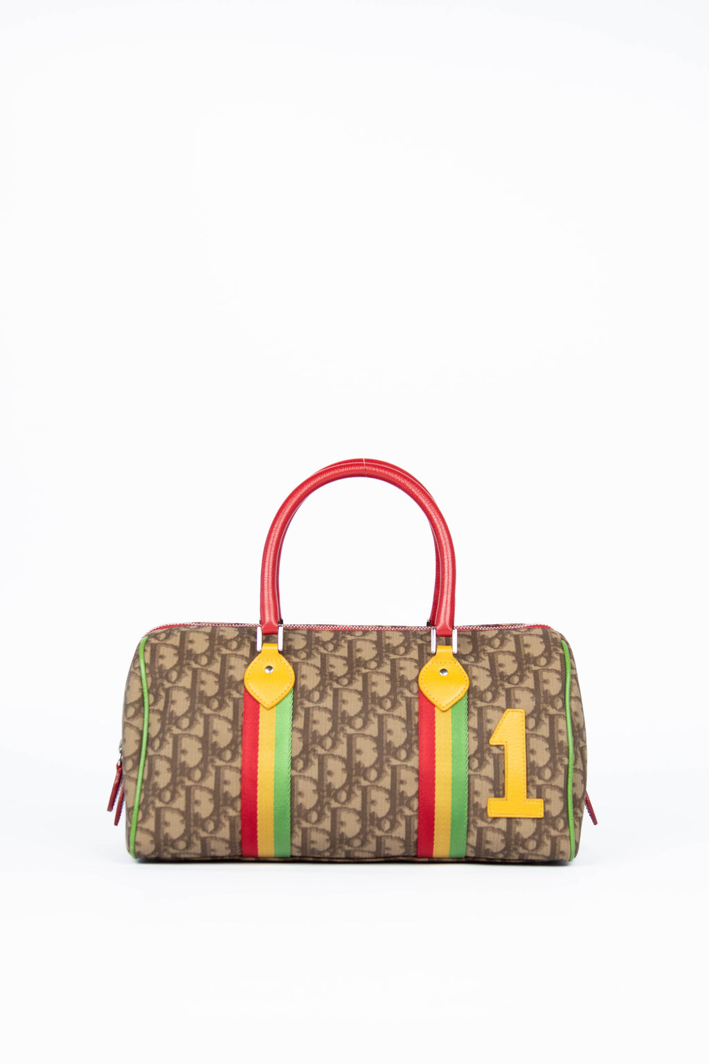 2000s Christian Dior Rasta Monogram Top Handle Bag