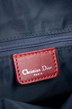 2000s Christian Dior Navy Boston Bag