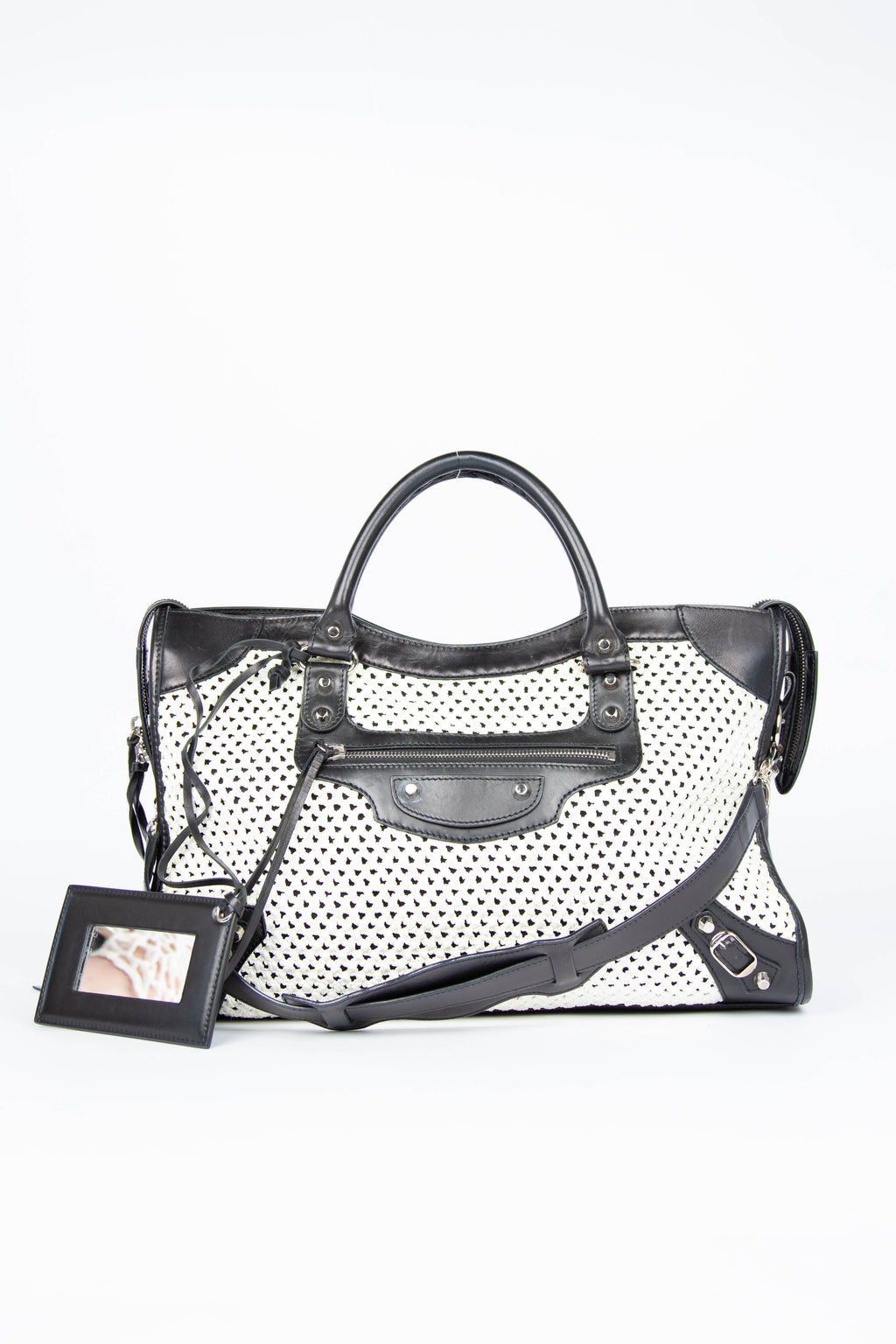 2010s Balenciaga Crocheted City Bag SHW