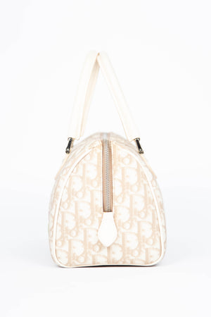 2000s Christian Dior Floral Small Boston Bag