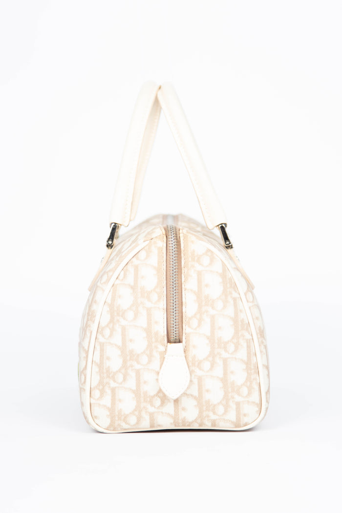 2000s Christian Dior Floral Small Boston Bag