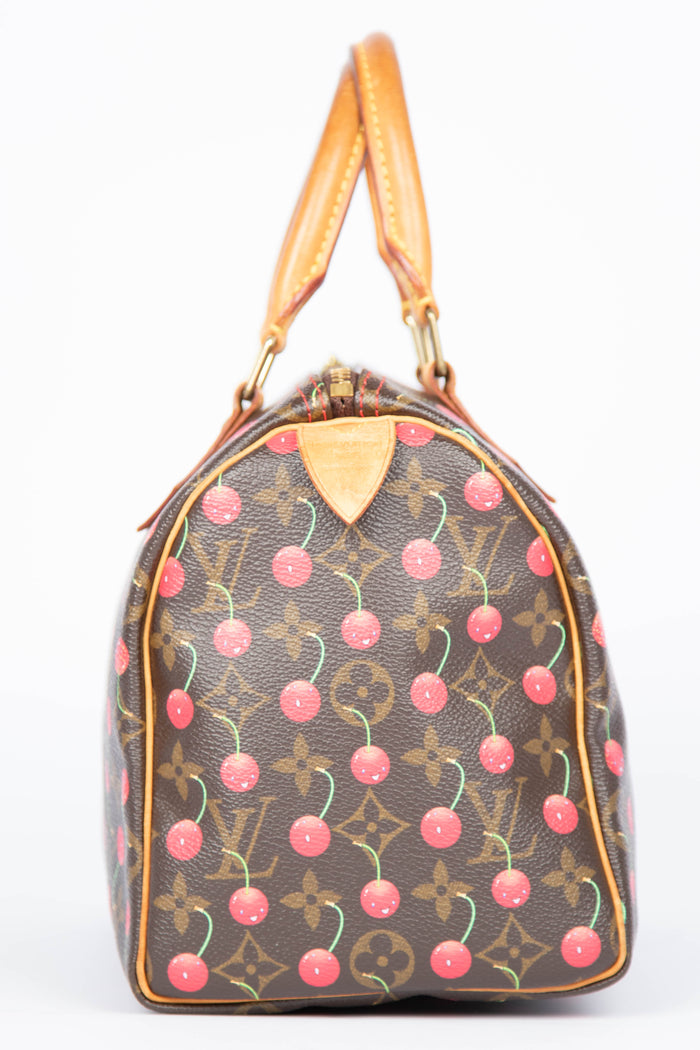 RARE Louis Vuitton x Takashi Murakami Cherry Speedy 25cm
