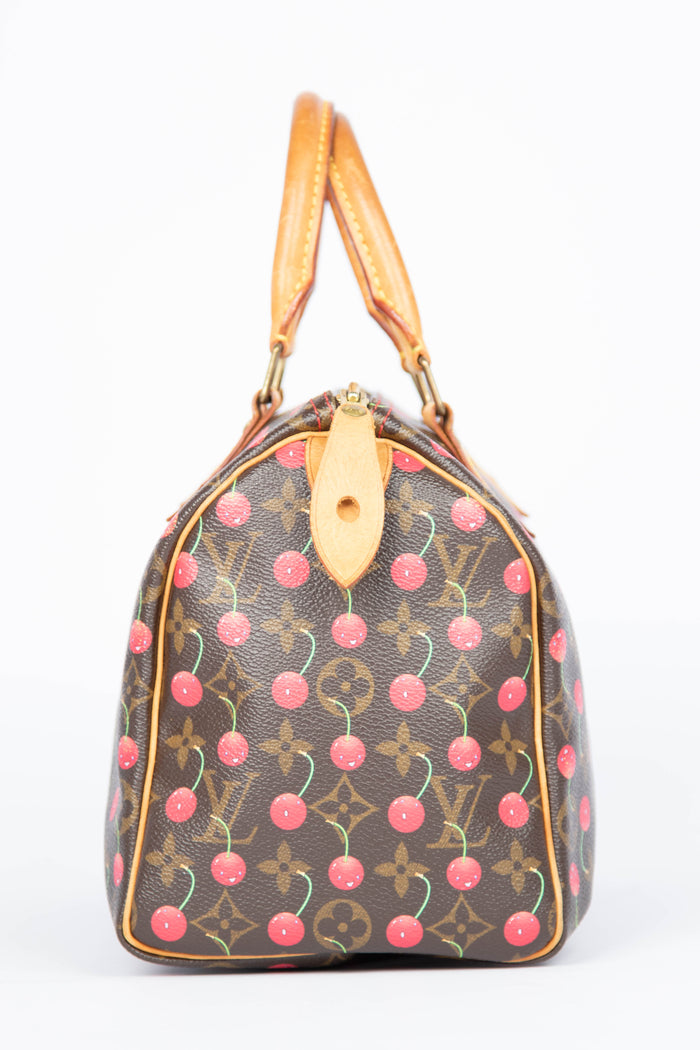 RARE Louis Vuitton x Takashi Murakami Cherry Speedy 25cm
