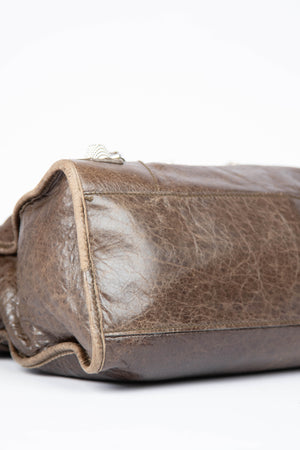 2000s Balenciaga Brown Leather City Giant Bag SHW