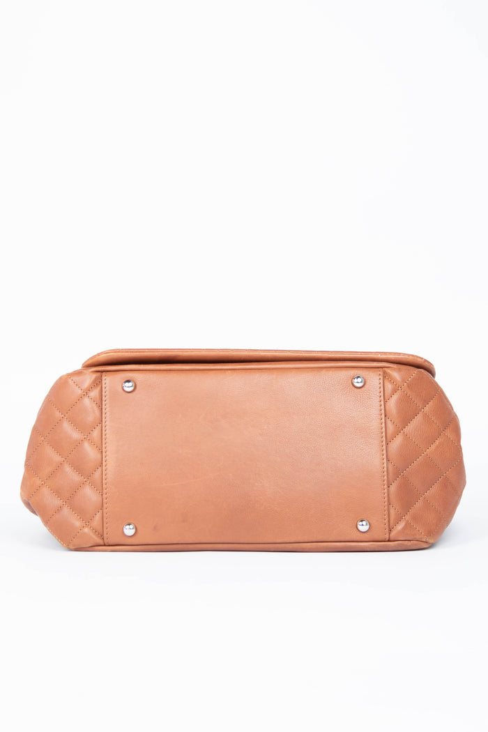 2012 Chanel Brown Calfskin Bengal Shoulder Bag
