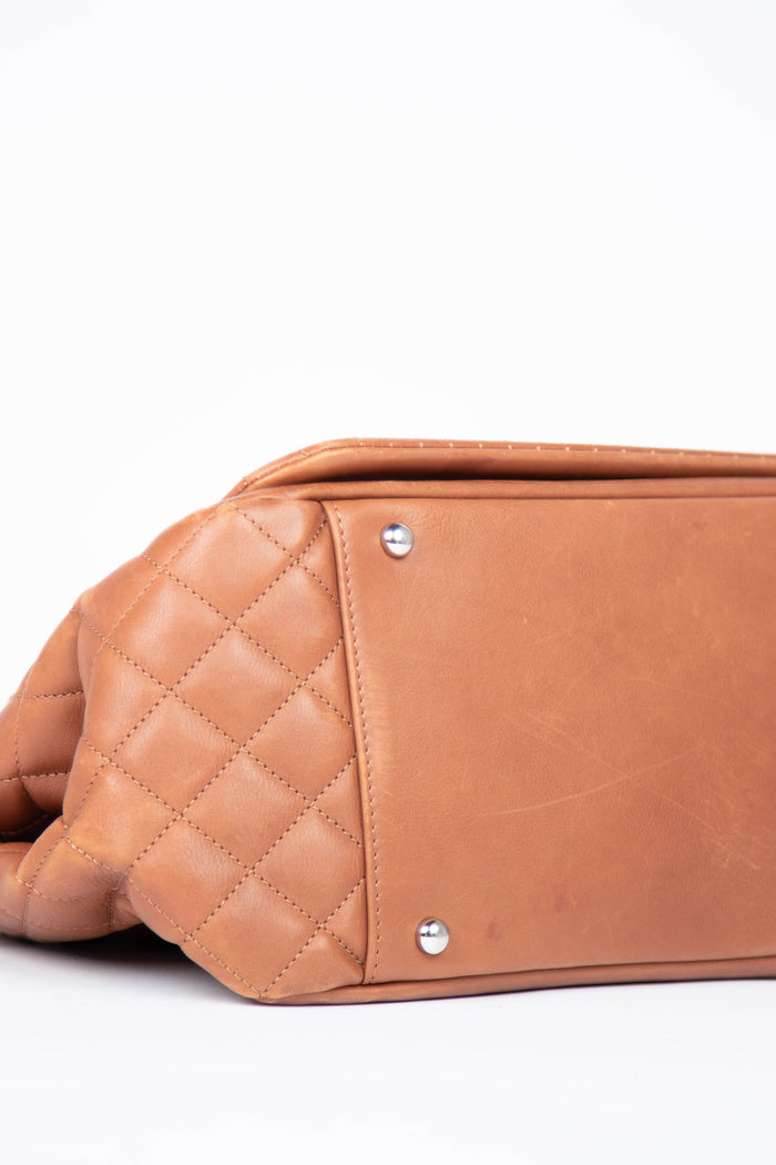 2012 Chanel Brown Calfskin Bengal Shoulder Bag