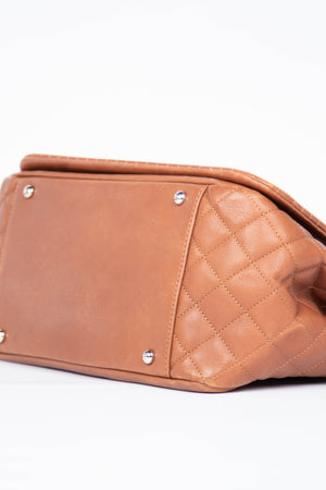 2012 Chanel Brown Calfskin Bengal Shoulder Bag
