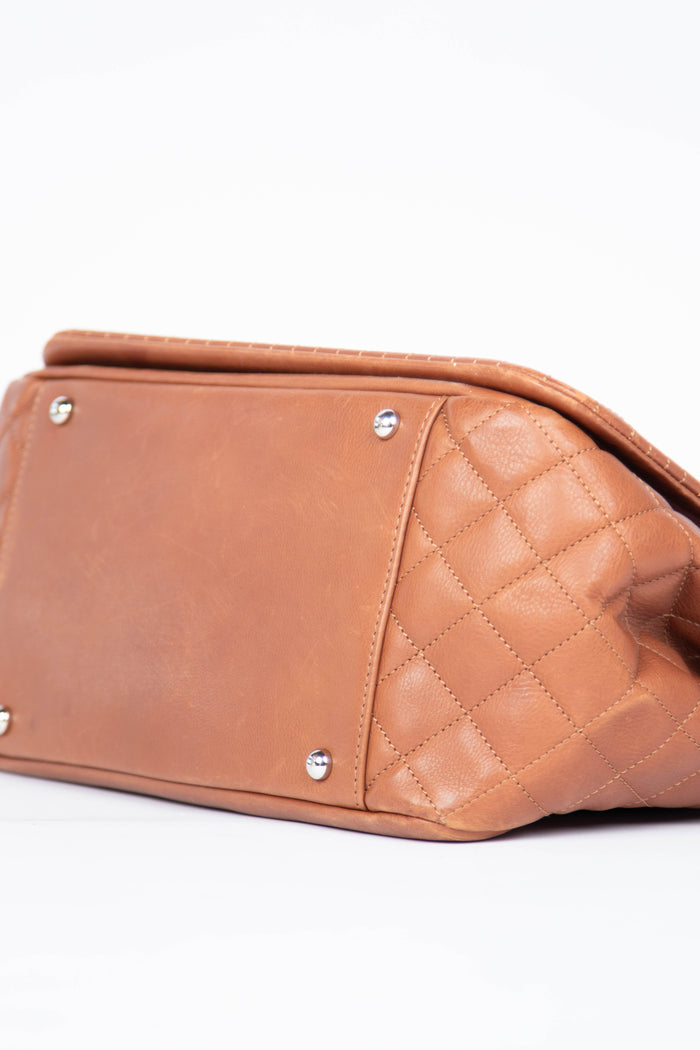 2012 Chanel Brown Calfskin Bengal Shoulder Bag
