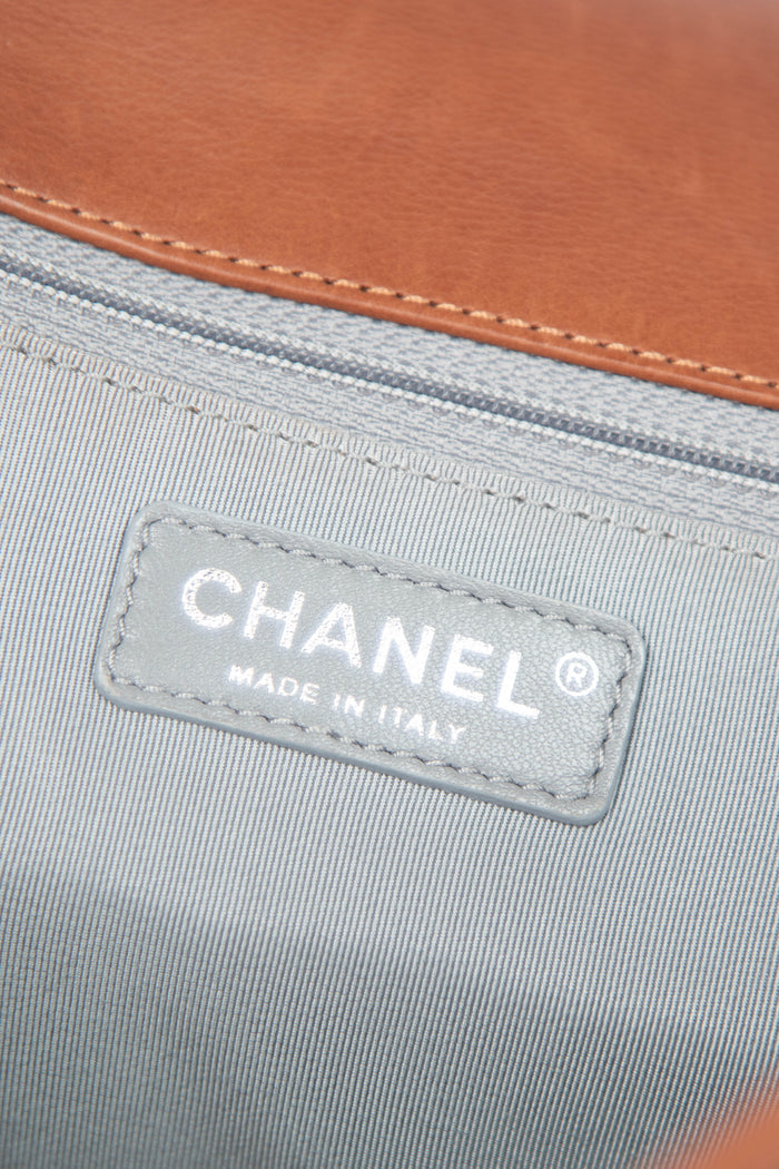 2012 Chanel Brown Calfskin Bengal Shoulder Bag