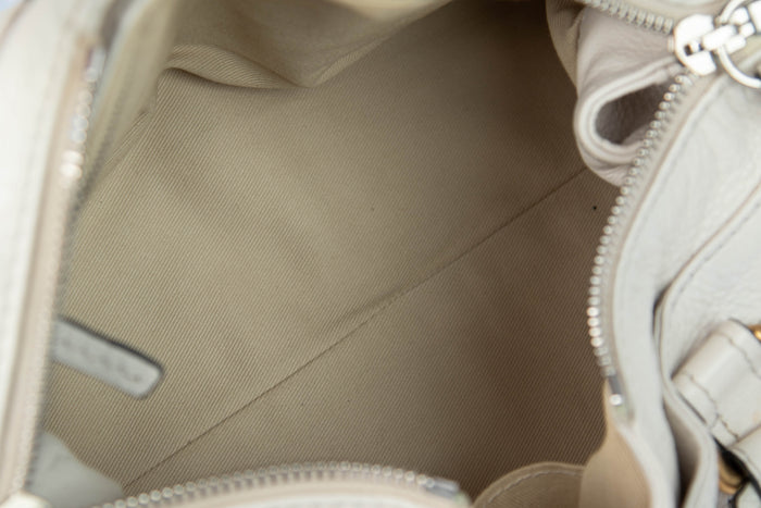 2000s Chloe Cream Leather Paddington Shoulder Bag