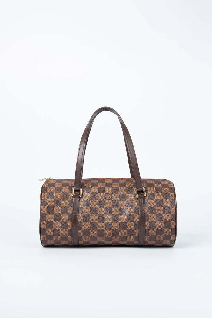 2000s Louis Vuitton Damier Ebene Papillon 30cm Shoulder Bag