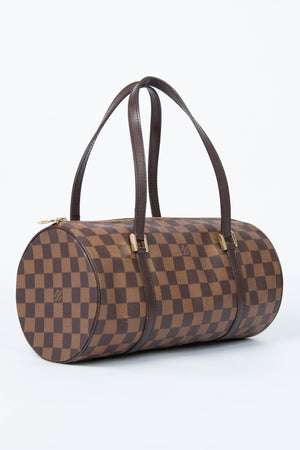 2000s Louis Vuitton Damier Ebene Papillon 30cm Shoulder Bag