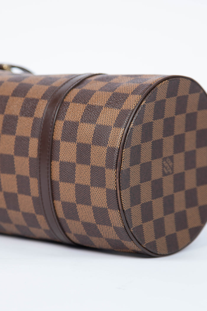 2000s Louis Vuitton Damier Ebene Papillon 30cm Shoulder Bag