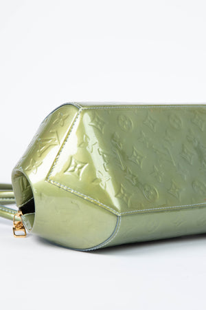 2000s Louis Vuitton Sherwood Green Vernis PM Shoulder Bag