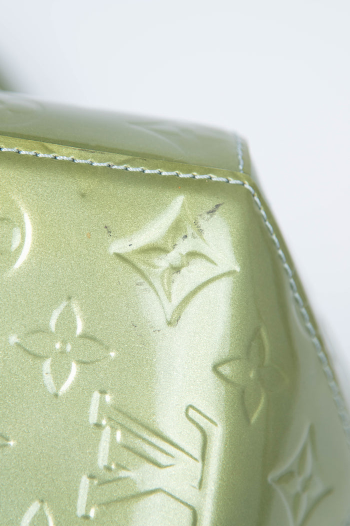 2000s Louis Vuitton Sherwood Green Vernis PM Shoulder Bag