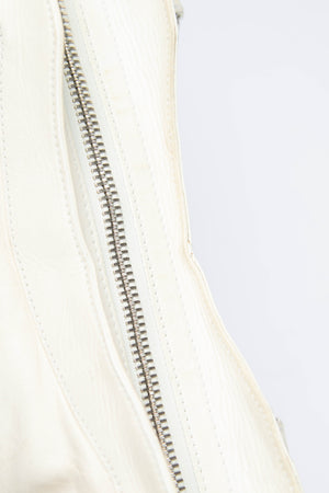 2010s Balenciaga Ivory Leather Giant City Bag SHW