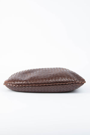 Vintage Bottega Veneta Brown Intrecciato Shoulder Bag