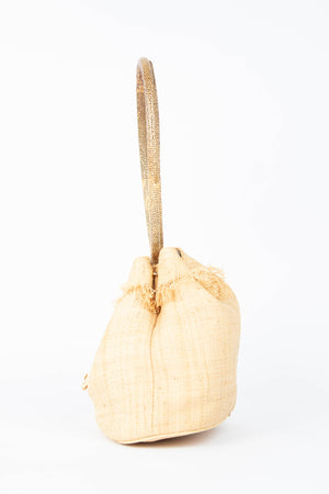Vintage Fendi Wicker Small Bucket Bag