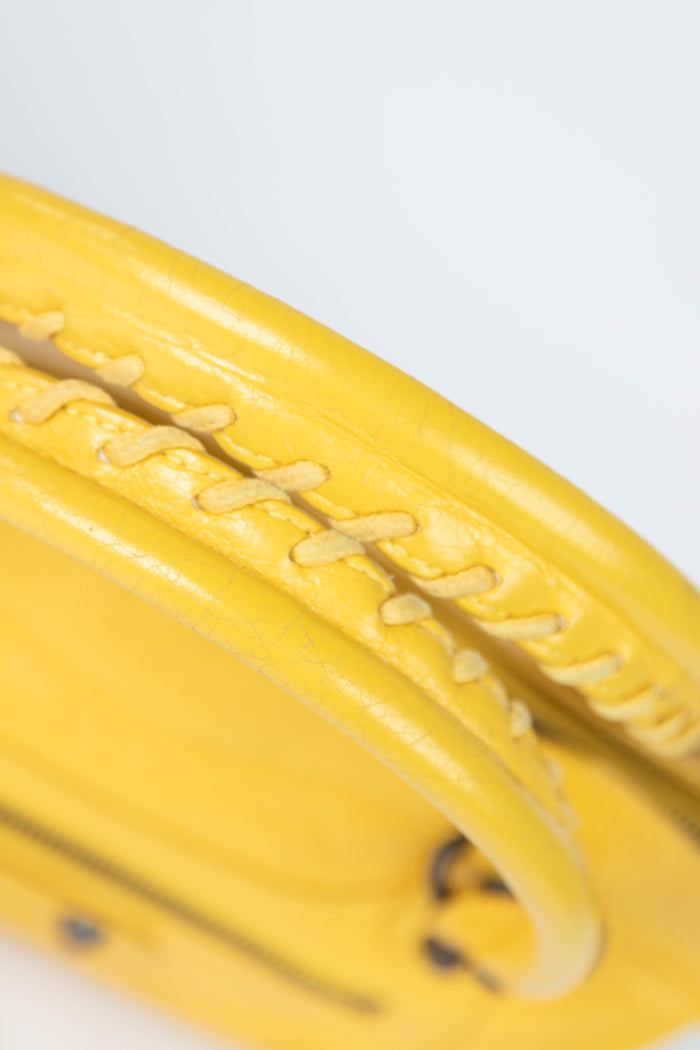 2000s Balenciaga Yellow Leather First City Shoulder Bag