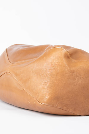 2000s Miu Miu Brown Leather Bow Tote Bag