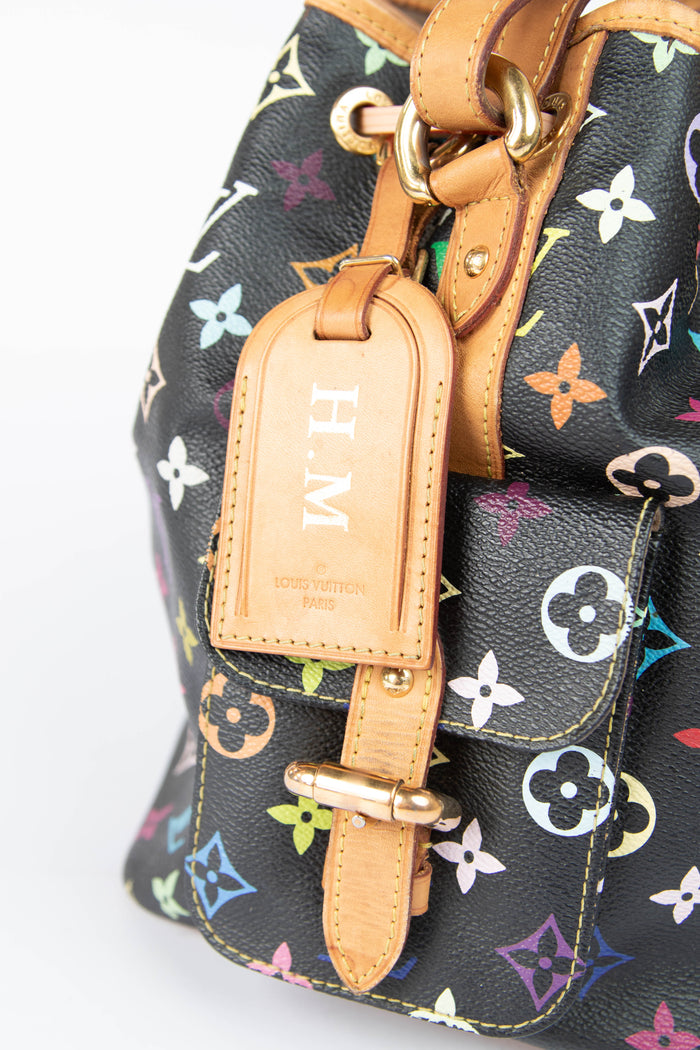 2000s Louis Vuitton x Takashi Murakami Black Multicolour Petit Noé