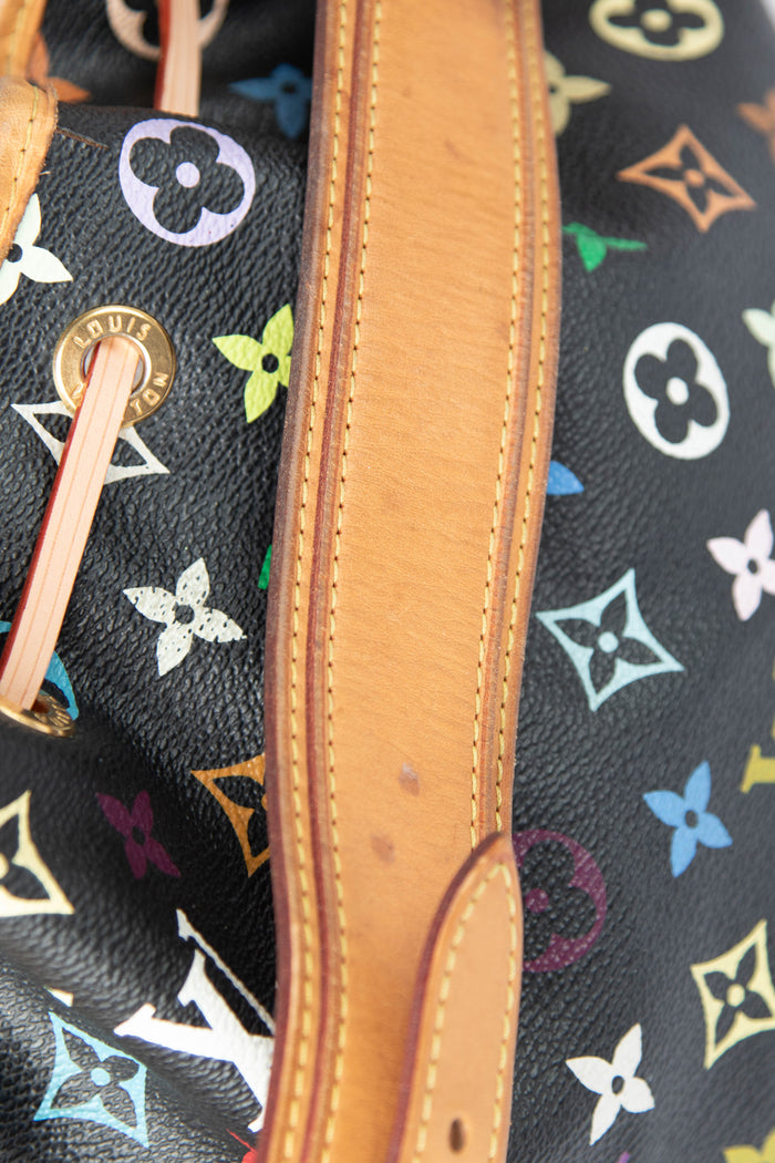 2000s Louis Vuitton x Takashi Murakami Black Multicolour Petit Noé