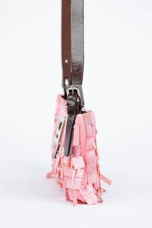 Vintage Fendi Pink Mother of Pearl Shoulder Bag