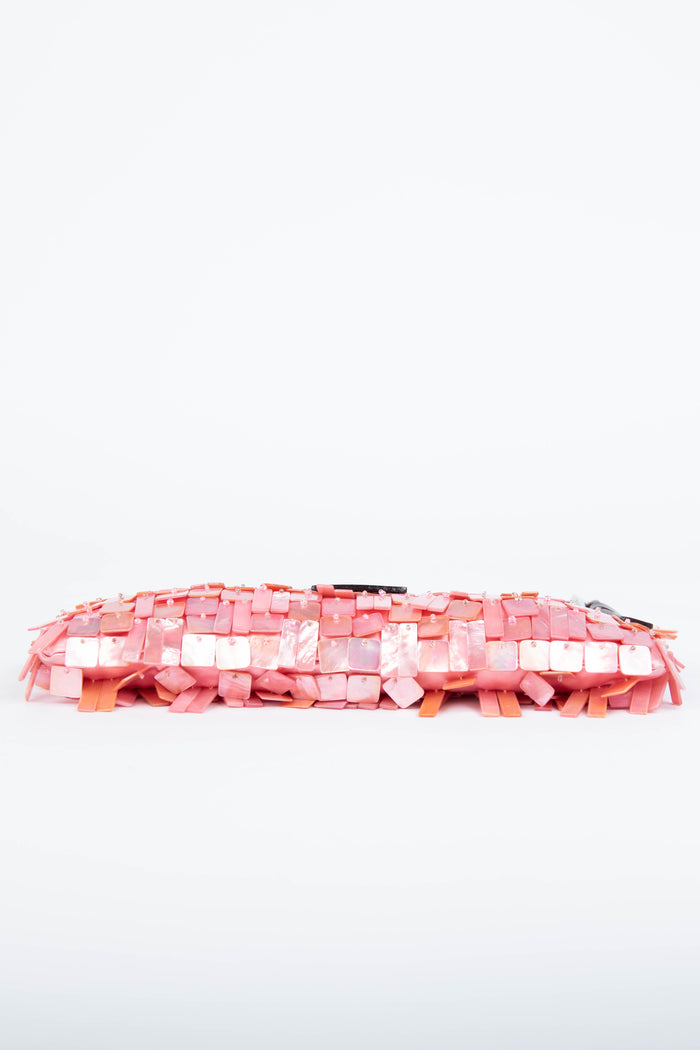 Vintage Fendi Pink Mother of Pearl Shoulder Bag