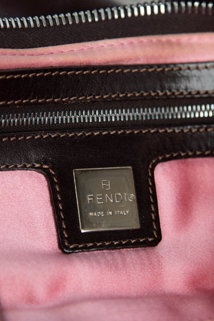 Vintage Fendi Pink Mother of Pearl Shoulder Bag