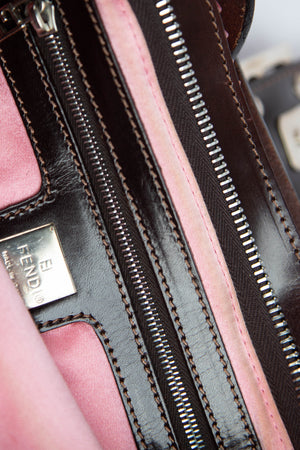 Vintage Fendi Pink Mother of Pearl Shoulder Bag