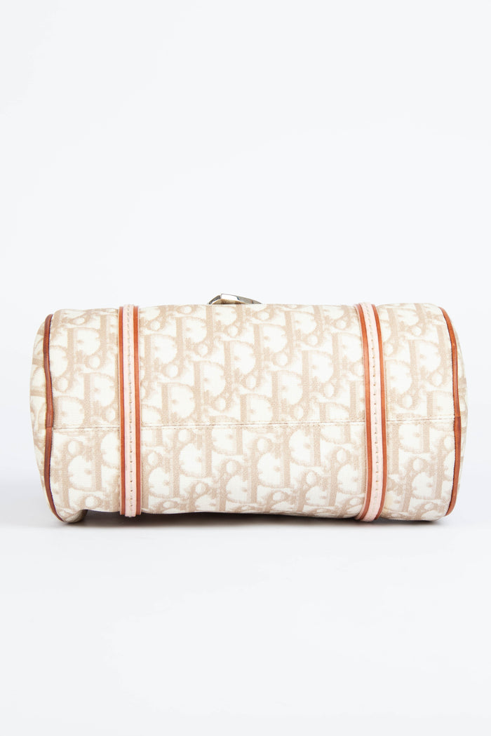 2000s Christian Dior Romantiqué Monogram Barrel Bag