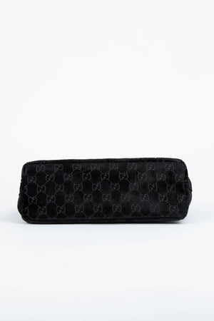90s Gucci Tom Ford Black Monogram Shoulder Bag