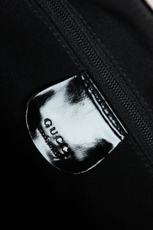 90s Gucci Tom Ford Black Monogram Shoulder Bag