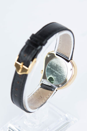 RARE Black Vintage YSL Gold Heart Watch